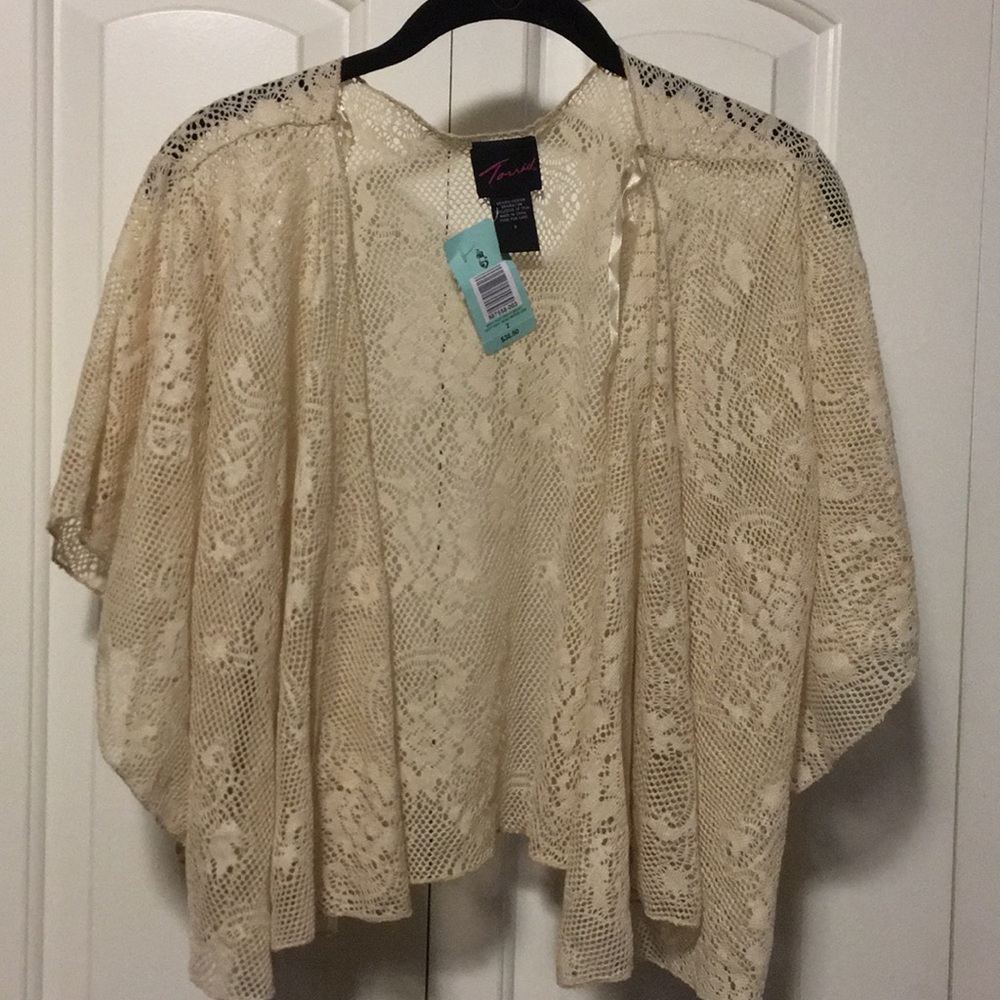 Cream Lace Shrug
